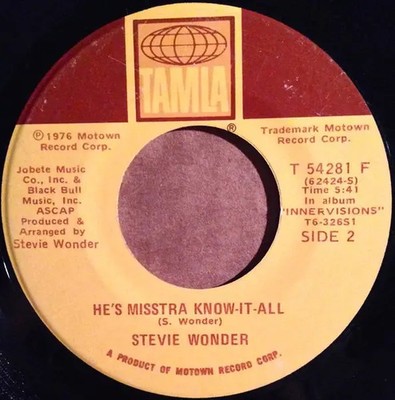Stevie Wonder Sir Duke Vinyl Single 7inch Tamla