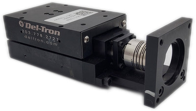 Del-Tron LS3-2 Linear Stage Reli-a-Flex Motor Mount Precision Motion