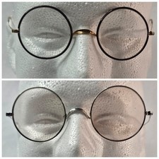 Antique Lot of 2 Eyeglass Frames w/ Glass Lenses Windsor Celluloid  Gold Filled