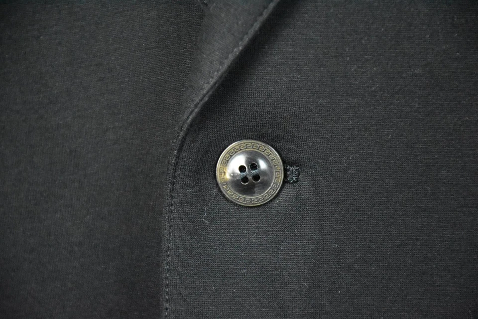 GIANNI VERSACE Hombre Neopreno Cuero Chaqueta Abrigo 56/46 EE. UU./3XL Nuevo $2500 Foto 4 de 4