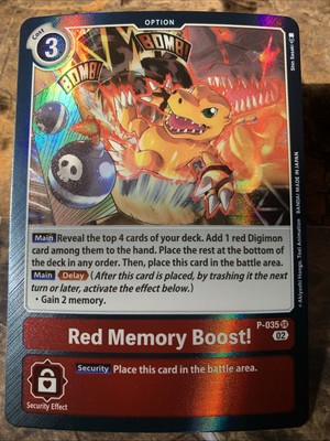 Digimon TCG Resurgence Booster Red Memory Boost! P-035 SR Foil