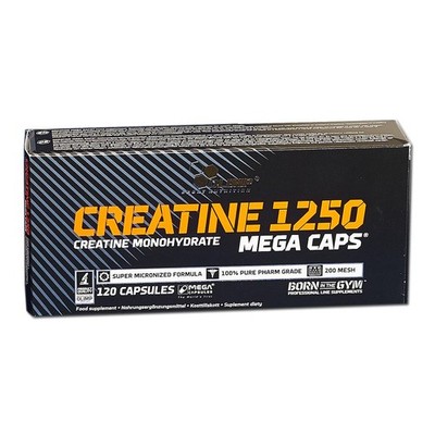 (83,27 EUR/kg) Olimp Creatine Mega Caps 1250 120 Kapseln Schachtel Kreatin