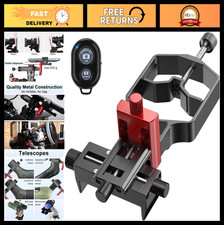 Universal Digiscoping Adapter - 3-Axis Metal Telescope Mount for Smartphones, Fi
