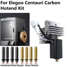 Brass / Hardened Steel Nozzle Upgrade Ceramic Hotend For Elegoo Centauri Carbon