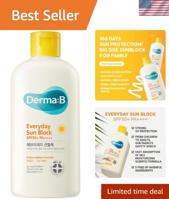 Large Size Everyday Sun Block SPF 50 PA++++   Fast-Absorbing Moisturizer 200ml