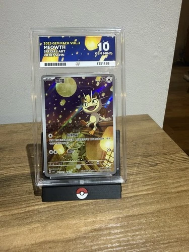 ACE 10 Meowth Gem Pack 3 0207/07 Ace Label Chinese Card R1