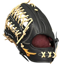 Mizuno Pro AXI Model HAGA JAPAN Prexy Kip Leather Black Champagne Gold LHT