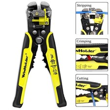 3 in 1 Automatic Wire Cable Stripper Cutter Crimper Self-Adjusting 10-24 AWG