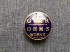 #200 – WW1 O.H.M.S. WORKS ON WAR SERVICE LAPEL BADGE