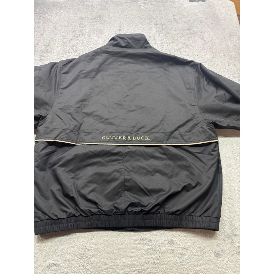Cutter & Buck Mens XL Black Zip Up Golf Jacket Guardian Lightweight Outerwear - Image 2 of 4