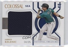2021 National Treasures Colossal Materials Holo Gold 14/25 Jarred Kelenic 1b75