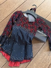 Sagester Kürkleid schwarz mit Swarowski Stei...