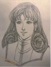 SVEA MACEK *SIGNED* ROBOTECH "Lisa Hayes" 80's Style Hand Drawn Print 8.5" x 11"