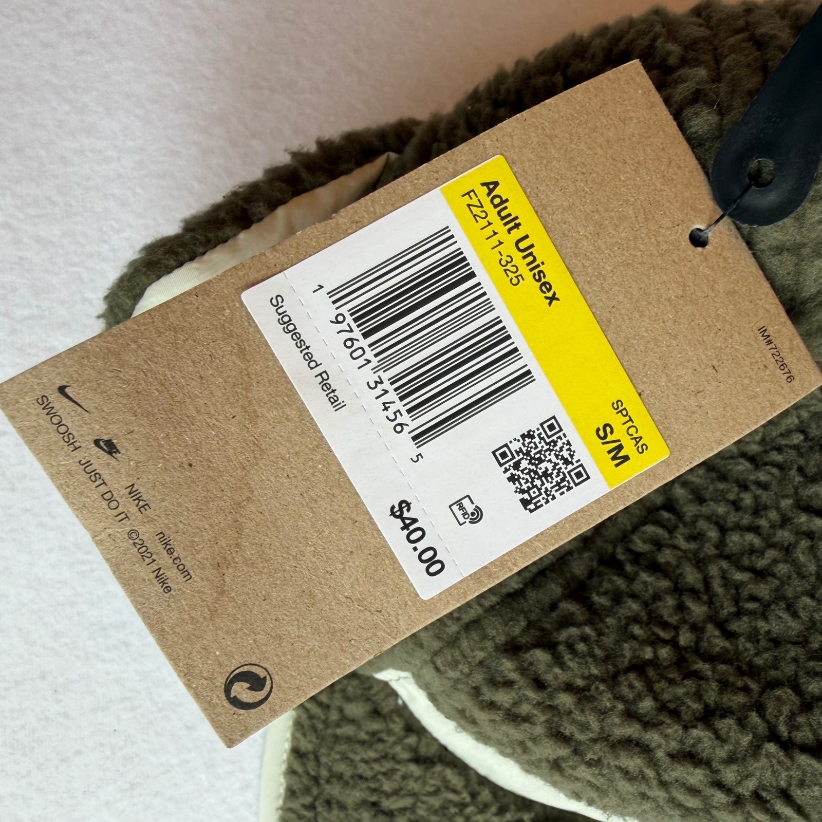 Nike Fly Winterized Unstructured Outdoor Cap Size S/M NWT Ear Flaps Fleece Green thumbnail 12