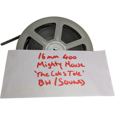 16MM CINE REEL MIGHTY MOUSE THE CATS TALE BW SOUND 1951 400FT REEL