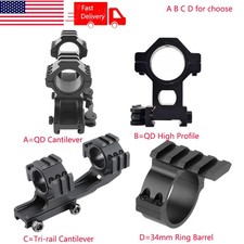 QD /PEPR Cantilever 25.4/30mm Scope Mount/High Profile Mount/34mm Ring Barrel