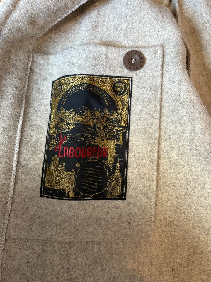 Le Laboureur Wool Chore Work Jacket. Size 2 Medium French Workwear - Image 3 of 4