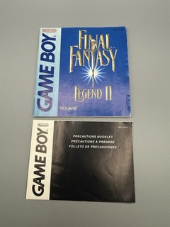 Game Boy Nintendo Final Fantasy Legend 2 Manuale Istruzioni Libretto