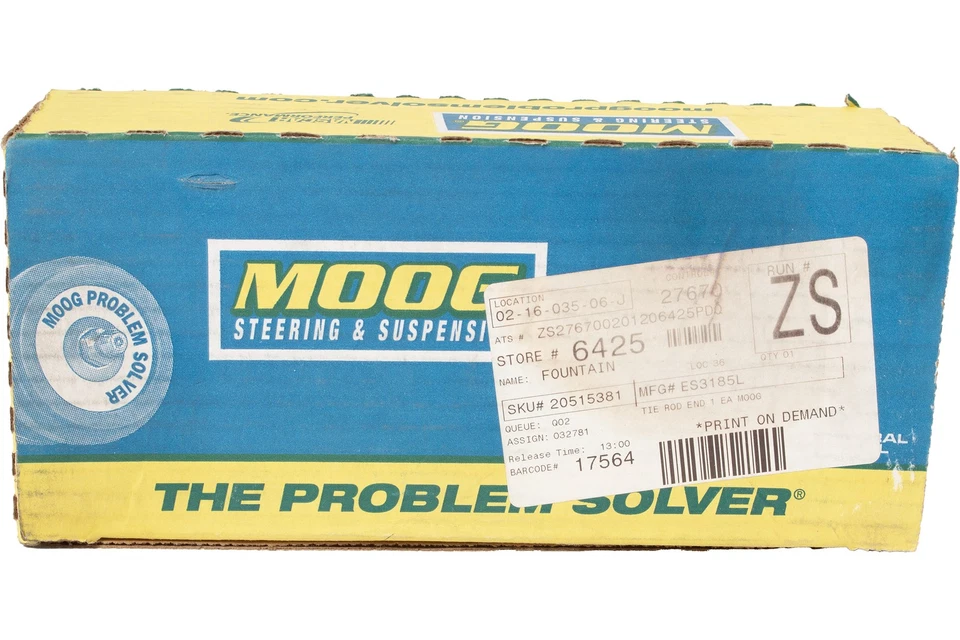 Moog Front Left Outer Tie Rod End Fits 1991-02 Chevrolet C3500HD Part ID ES3185L - Image 4 of 4