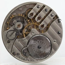 ILLINOIS 1760201 16s 15j GRADE 183 POCKET WATCH MOVEMENT FOR REPAIR (A2)