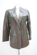Vintage Lederjacke tailliert Glattleder Top Zustand Trachtenjacke Janker Gr.40