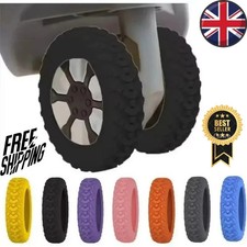 8Pcs Luggage Wheel Cover Silicone Reduce Noise Suitcase Caster Wheel Protector