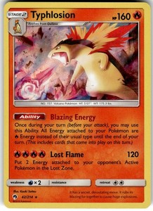 Typhlosion 42/214 Lost Thunder Holo Rare