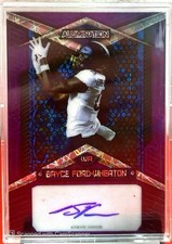 2023 Wild Card Alumination PurpleAutograph Auto Bryce Ford-Wheaton /50 GIANTS WR