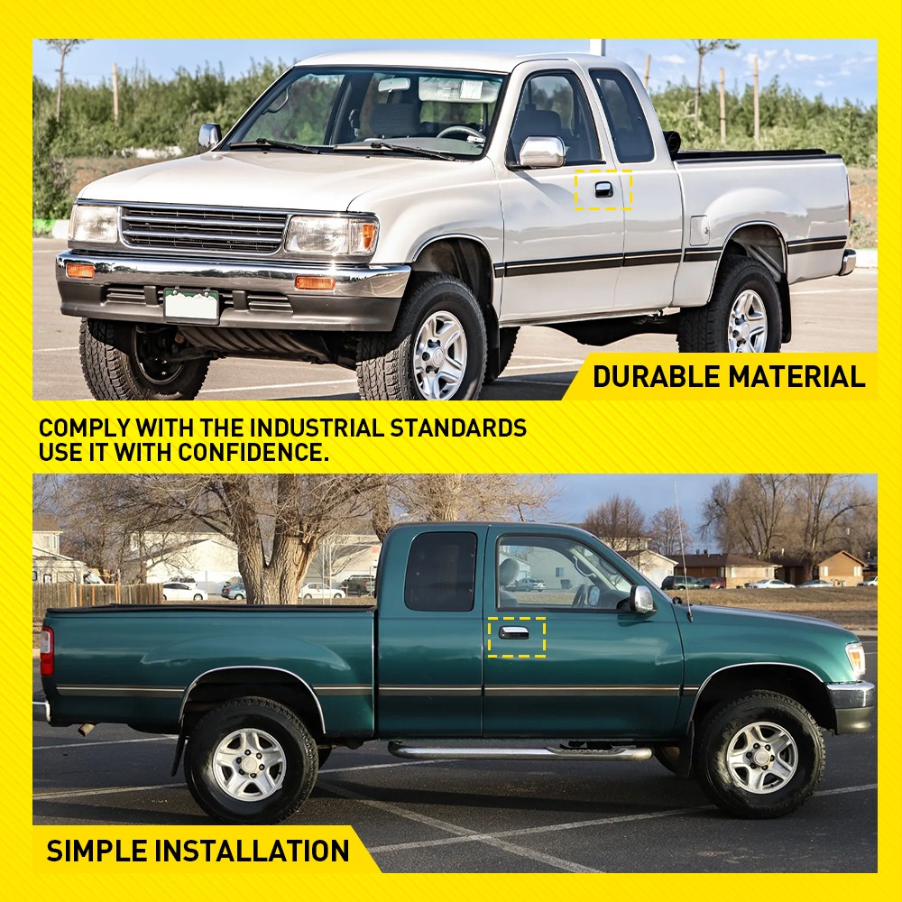 Front Left+Right Side Exterior Door Handle For Toyota T100 1993-1998 Chrome2-10x