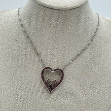 Believe By Brilliance Mom Heart Necklace Pink...