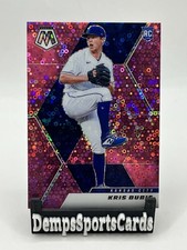 2021 Panini Mosaic Quick Pitch Pink RC Kris Bubic #225 SSP /20 KC Royals Rookie