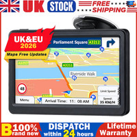 8GB Sat Nav Free UK & EU Map Lifetime Updates 5'' Touch Screen FM GPS Navigation