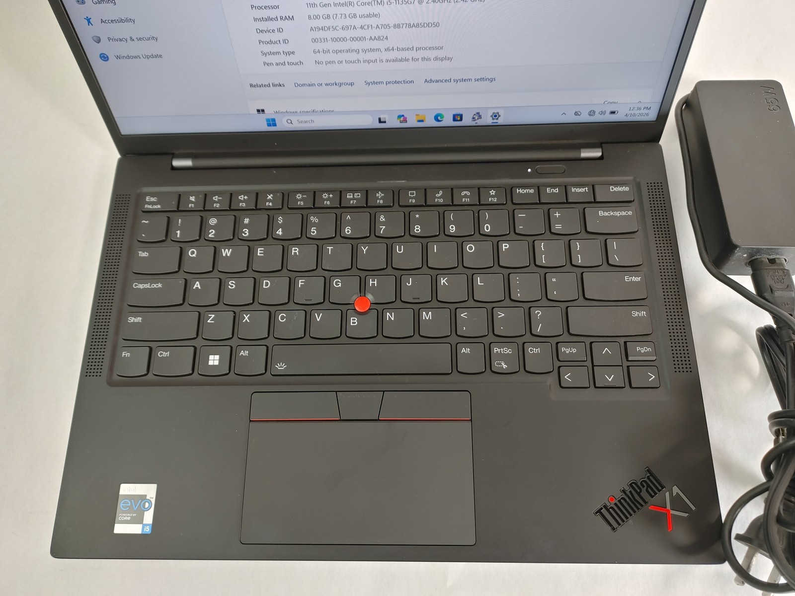 Lenovo ThinkPad X1 Carbon 9th Gen, 14-Inch Laptop, with Core i5 11th Gen., Windows 11 Home