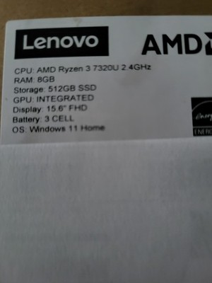 Lenovo V15 ADA 15,6 Zoll (256GB SSD, AMD Athlon Gold 3150U, 2,40GHz, 4GB RAM)...