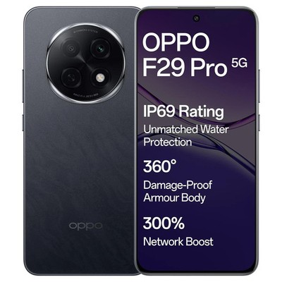 OPPO F29 Pro 5G (Black 8GB 256GB ) Dimensity 7300 Processor Global Version.