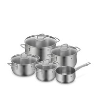 Kochtopf-Set Wmf Brillant Lbh 53.10X29.40X25.80 Cm Silber