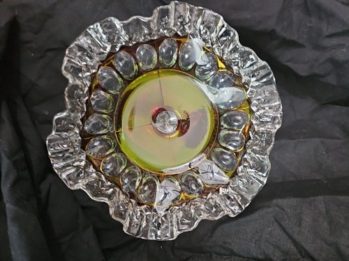 Vintage Westmoreland Waterford Ruby Red w/ Ruffled Edge Compote 8" WIDE, 5" Tall - Picture 10 of 11