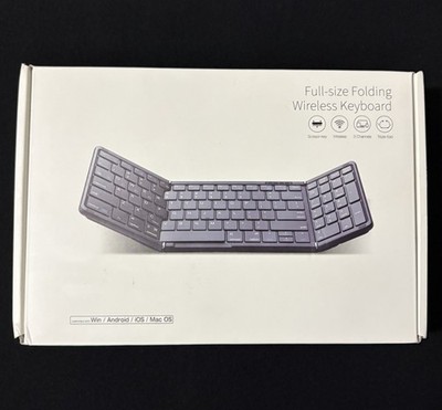 Samsers Foldable Bluetooth Keyboard with Numeric Keypad, Full-Size Wireless Fold