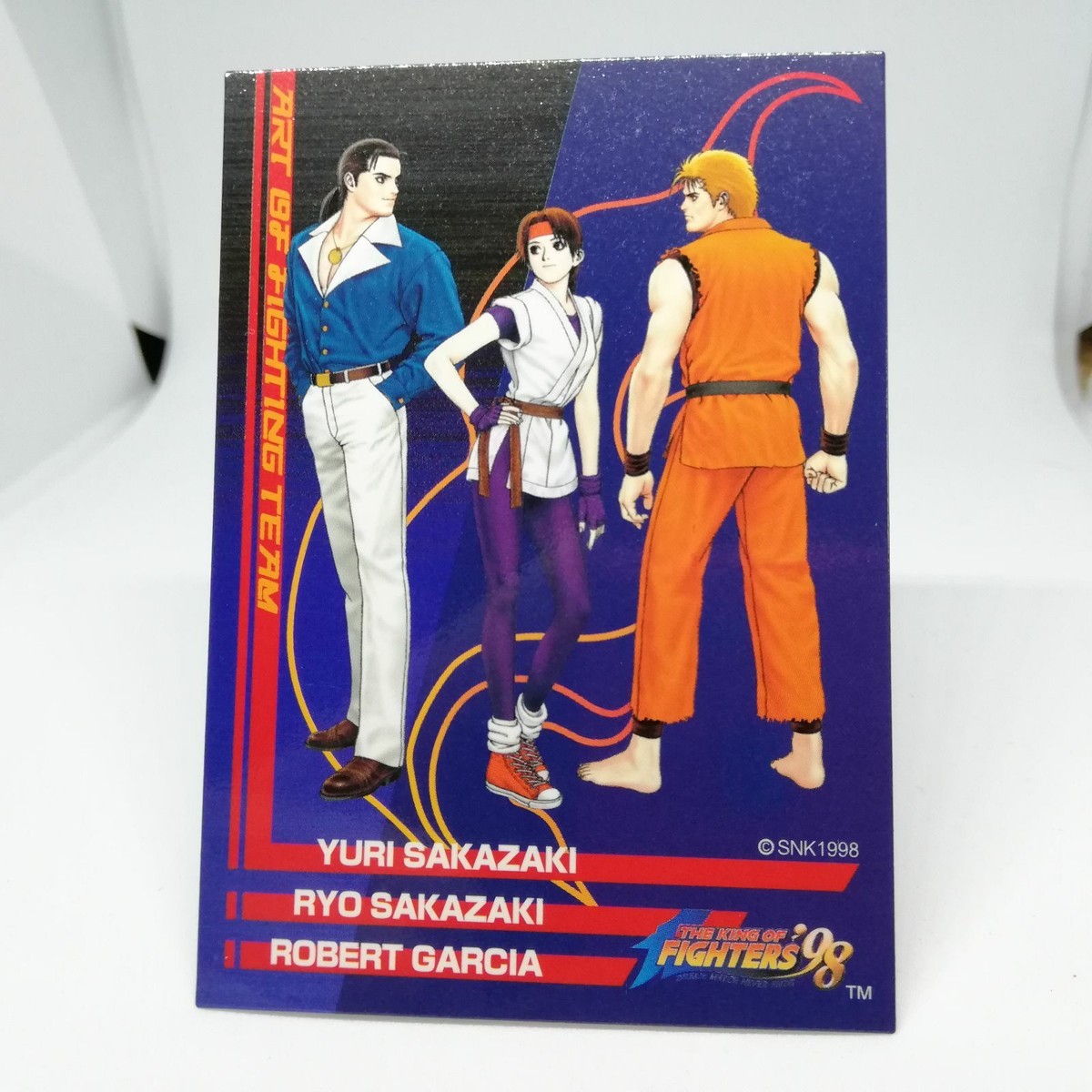 サイン入りポストカード THE ART OF FIGHTING 03 Art of Fighting Team The King of Fighters 98 SNK Trading Card