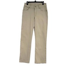 Riders by Lee Khaki Jeans Size 8M High Rise Tapered Leg 5 Pocket Belt Loops