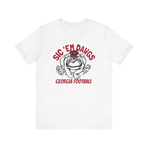 Sic 'Em Dogs UGA Unisex Short Sleeve Tee I UGA Football Tee I Georgia Game Day - Picture 14 of 153