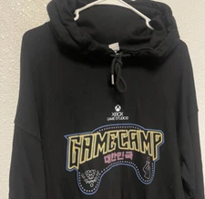 Microsoft Xbox Studios Hoodie Men’s XL Video Game Camp Sweatshirt