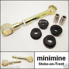 Classic Mini Adjustable Engine Steady Bar Kit with BLACK Polyflex Bushes austin