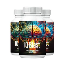 3-Pack IQ Blast Pro Brain Supplement for Brain Fog and Memory Loss -180 Capsules