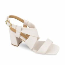 Sandali Valleverde 45361 pelle panna tacco 9 cm Listino €89,99 - 20%