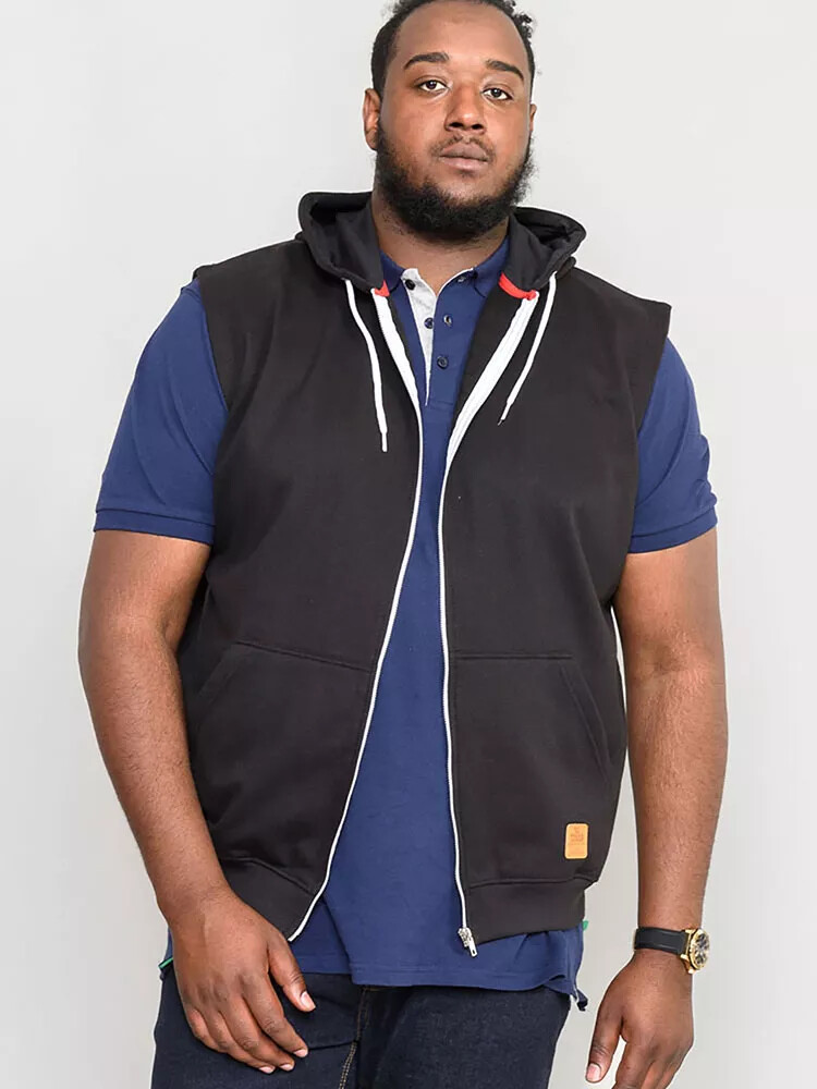 D555 DUKE BIG MENS SLEEVELESS HOODIE BLACK 2XL 3XL 4XL 5XL 6XL 7XL 8XL  (KS16651) | eBay