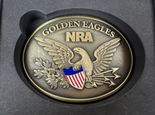 NRA GOLDEN EAGLES - 2015 - MENS BELT BUCKLE WITH BOX