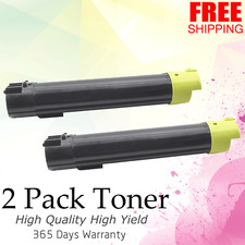 2 Pack 5130 330-5852 Yellow Toner Cartridge For Dell 5120CDN 5130CDN 5140CDN