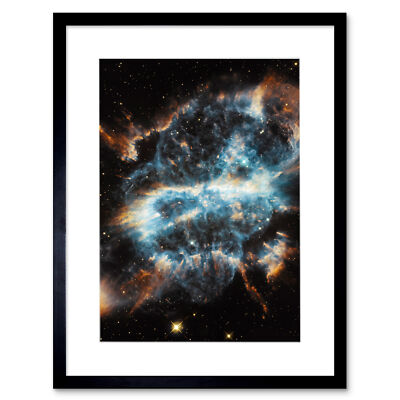 Hubble Space Planetary Nebula NGC5189 Glowing Gas Clouds Framed Art Print 12X16