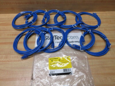 StarTech N6PATCH5BL Cat6 Patch Cable N6PATCH5BL10PK (Pack of 10)